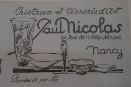 Paul Nicolas & D'Argental. paulnicolascard